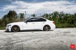 BMW 3-Series Sedan Alpine White on Vossen Wheels (VFS2) 2017 года